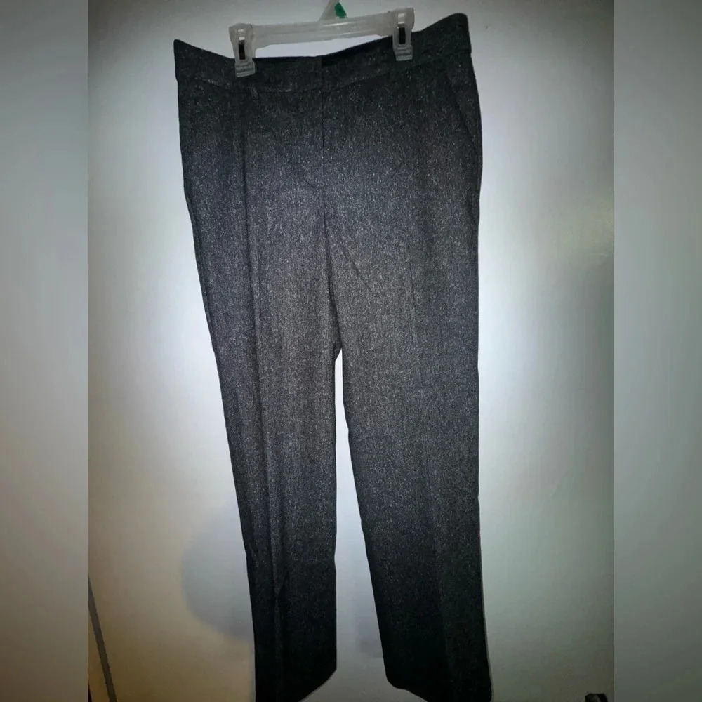 Talbots women’s WIDE-LEG WINDSOR DONEGAL PANTS pleated front size  6P‎ business